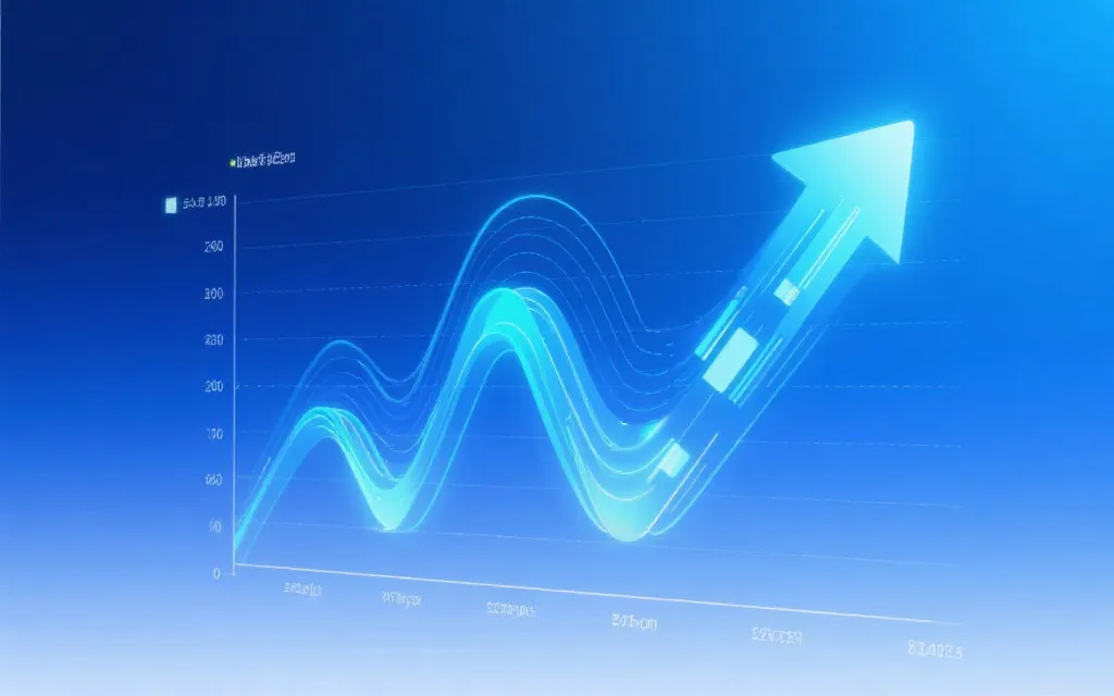 数据可视化与趋势分析,简洁科技风